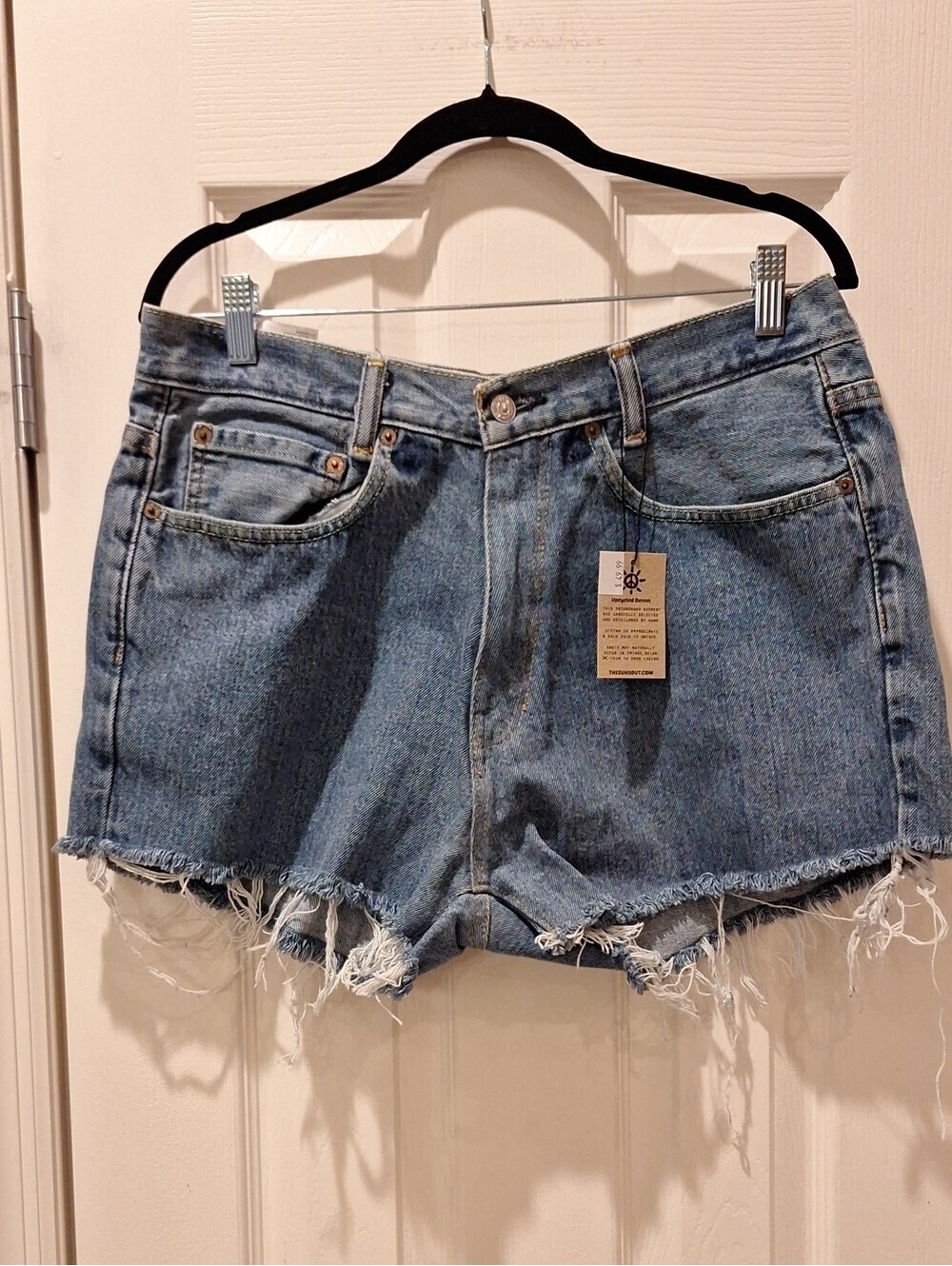 Levi's Upcycled - Denim Cutoff Light Blue Shorts - 10 NWT